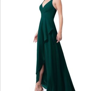 Azazie Bridesmaids Dress: Musa, Pine